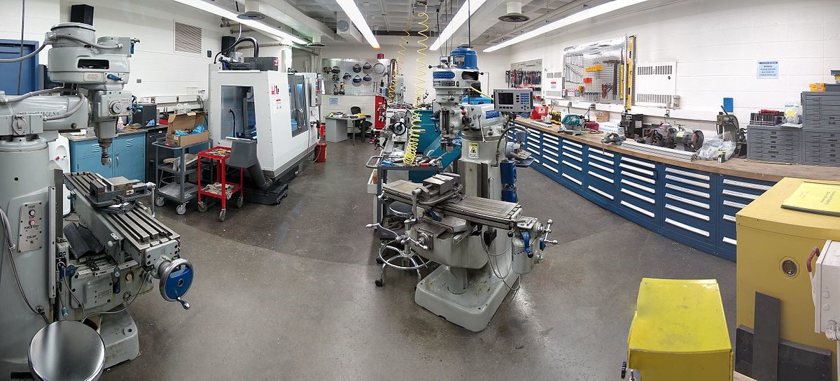 Industrial machine shop equipment