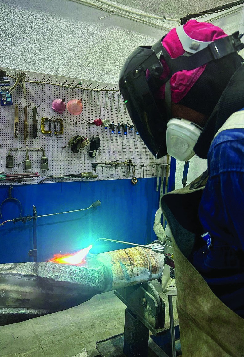Repair welding and hardfacing in the workshop