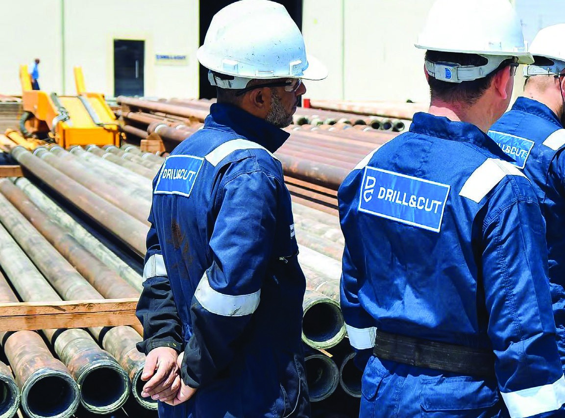 Drill & Cut technicians in the tubular yard